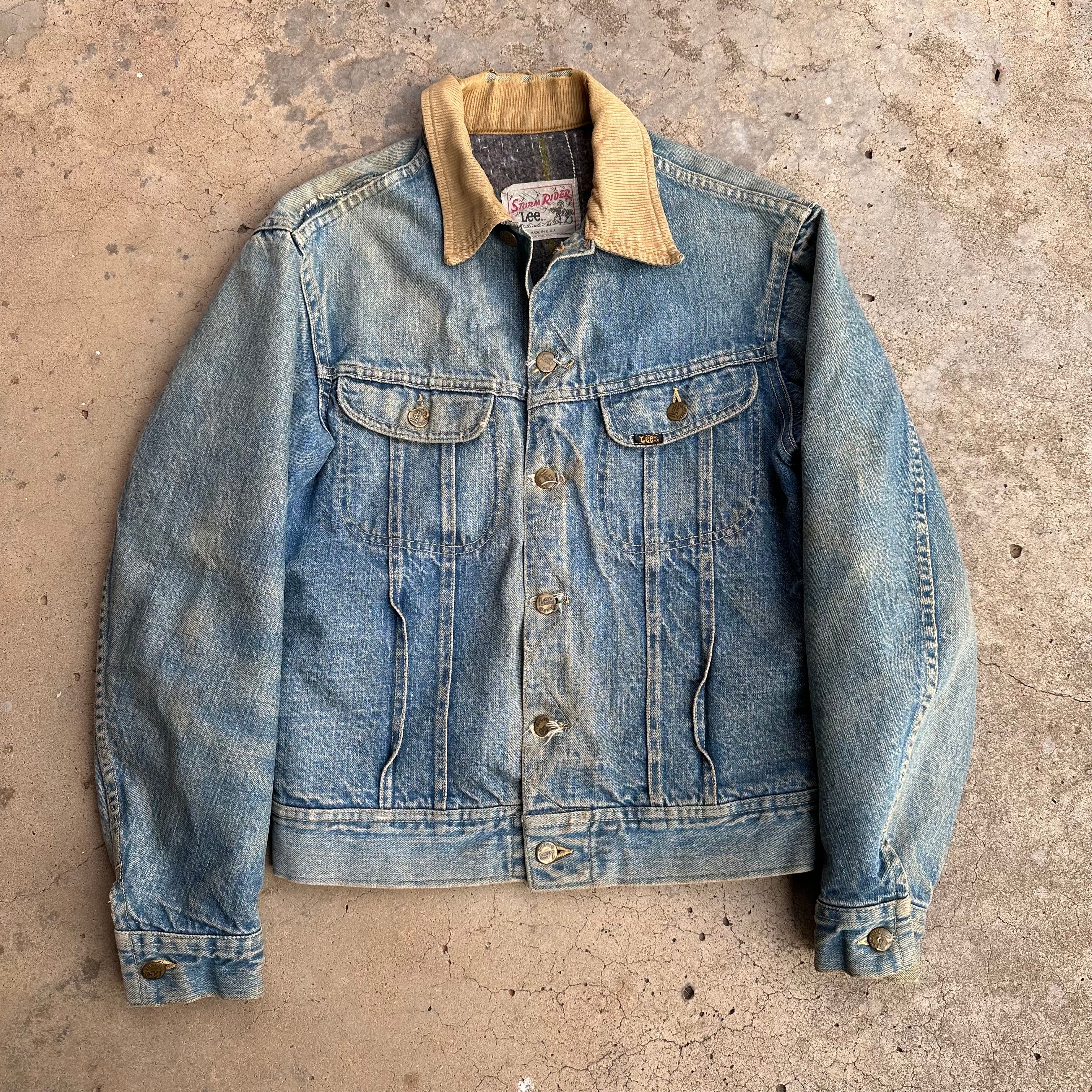 Lee Storm Rider Blanket Lined Waist Denim Jacket Chest 48 VINTAGE Early  1970 - La Paz County Sheriff's Office 
